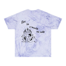 Load image into Gallery viewer, Fire in a Cold World Color Blast T-Shirt
