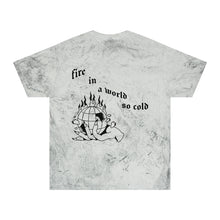 Load image into Gallery viewer, Fire in a Cold World Color Blast T-Shirt
